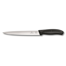 Filékniv, 20 cm, svart handtag