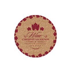 Scandinavian home glasunderlägg vin 6-pack natur