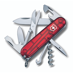 Fickkniv climber röd transparent - Victorinox