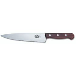 Kockkniv, vågtandad, 19 cm, rosenträ - Victorinox