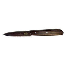 Skalkniv, 8 cm  spetsig, vågig rosenträ - Victorinox