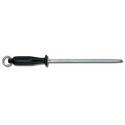 Slipstål, kök, 25 cm, runt svart - Victorinox