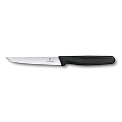 Stekkniv, spetsig, svart svart - Victorinox