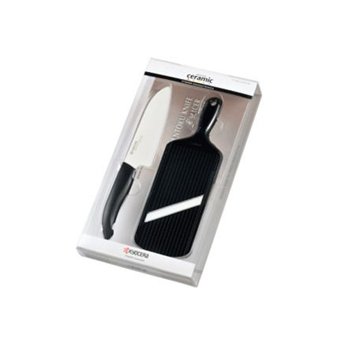 Kyocera KYOCERA Set med kockkniv och mandolin svart