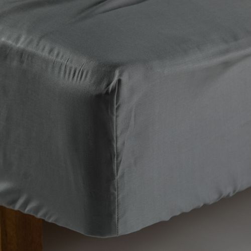 Kosta Linnewäfveri  Dra-på-lakan lyocell 90x200 ljusgrå