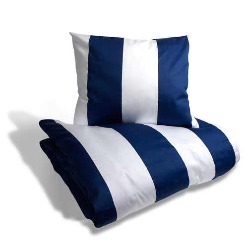 Kosta Linnewäfveri  Fjällbacka satin 50x60 marinblå