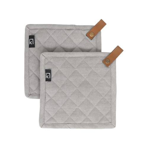 Kosta Linnewäfveri  Grytlappar 2-pack grå