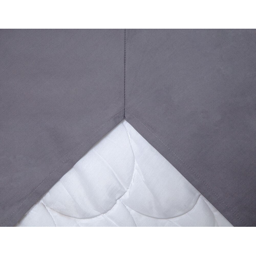 Kosta Linnewäfveri  Kuvertlakan percale 120x200 mörkgrå