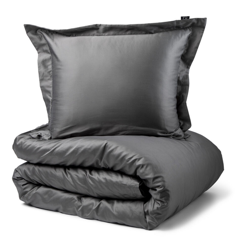 Kosta Linnewäfveri  Manchester satin 150x210 mörkgrå