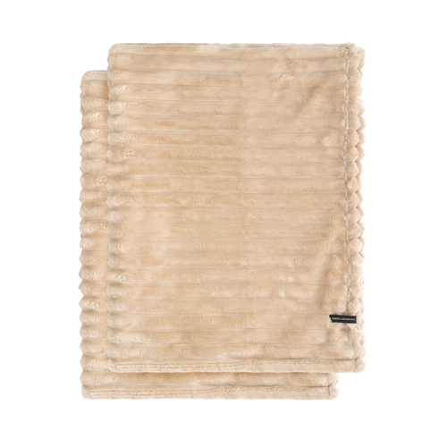 Kosta Linnewäfveri  Pläd cozy 2-pack desert