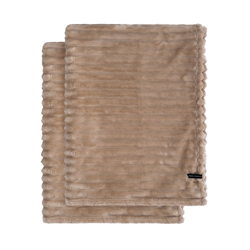 Kosta Linnewäfveri  Pläd cozy 2-pack latte
