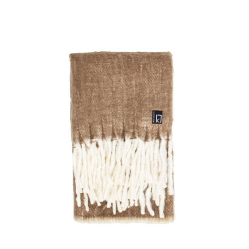 Kosta Linnewäfveri  Ullpläd pläd beige