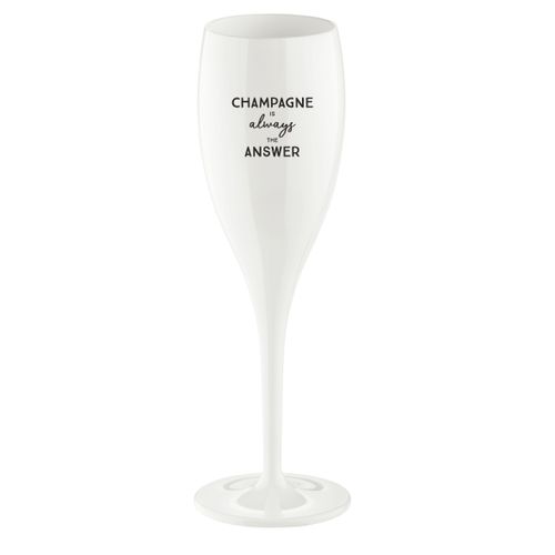 Koziol Cheers champagne is the answer, champagneglas med print 6-pa - Koziol