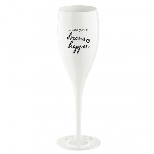 Koziol Cheers make dreams happen, champagneglas med print 6-pack 10 - Koziol