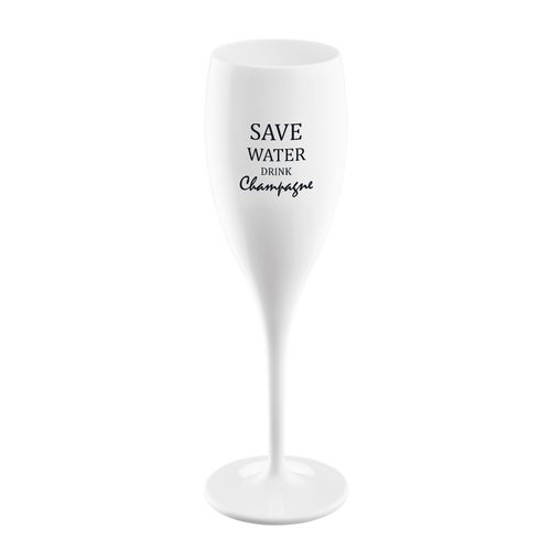Koziol Cheers save water drink champagne, champagneglas med print 6 - Koziol