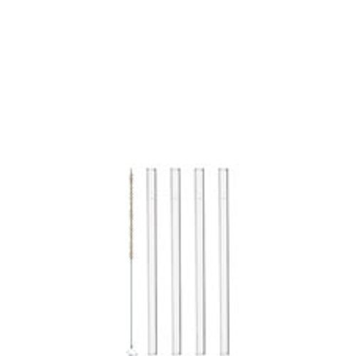 Leonardo Sugrör glas 15cm 4-pack inkl borste - Leonardo