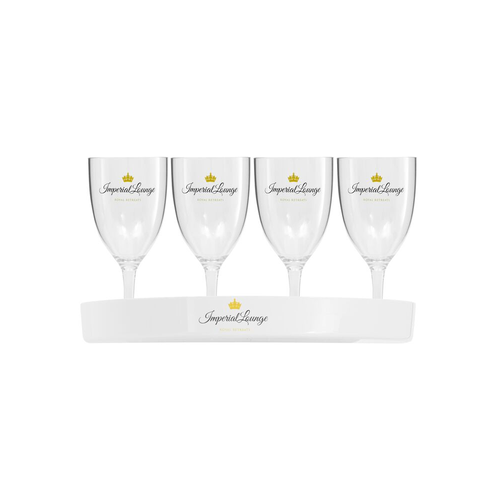 Lord Nelson Glas och bricka med logo transparent