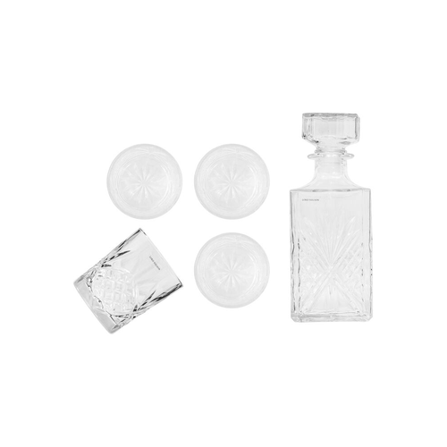 Lord Nelson Karaff med 4 glas 4-pack transparent