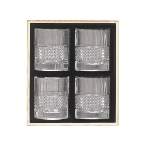 Lord Nelson Roterande whiskeyglas 4-pack transparent