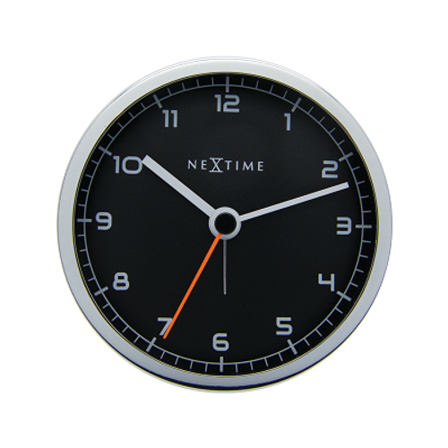 Nextime Company alarm väckarklocka ø9cm svart/metall - Nextime Nextime Company alarm väckarklocka ø9cm svart/metall - Nextime