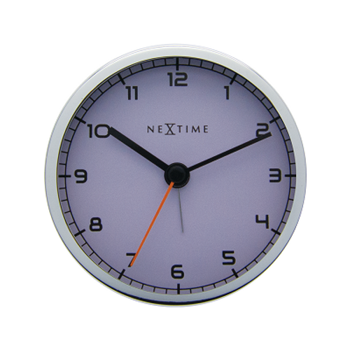 Nextime Company alarm väckarklocka ø9cm vit/metall - Nextime