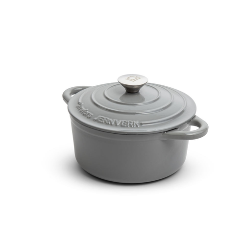 Orrefors Jernverk Gjutjärnsgryta 2,8 l ljusgrå - Orrefors Jernverk