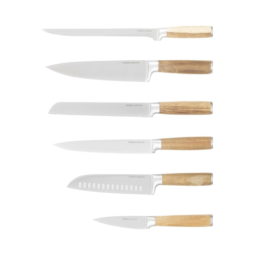 Orrefors Jernverk Knivar akacia 6-pack stål