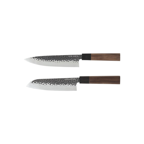 Orrefors Jernverk Knivset hamrat blad stål