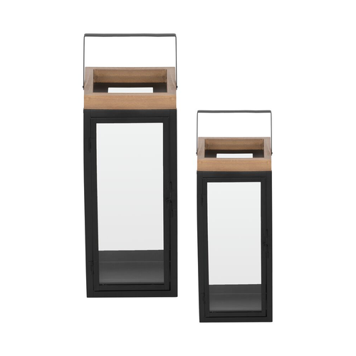 Orrefors Jernverk Ljuslyktor 2-pack svart