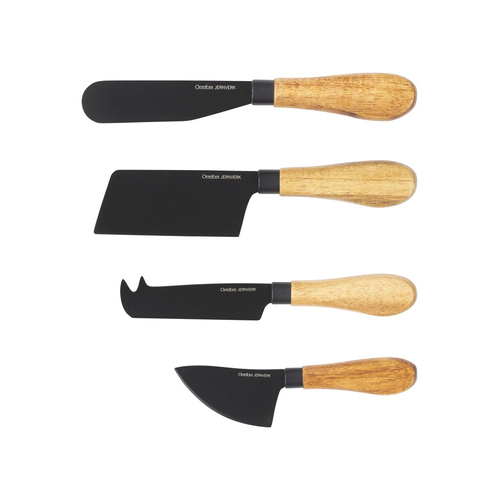 Orrefors Jernverk Ostknivar 4-pack svart
