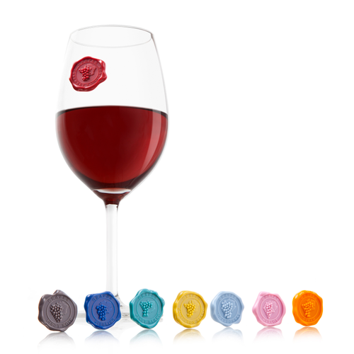 Vacuvin Glass markers grapes set/8 vacuvin 3,2x3x0,8 cm 3,2x3x0,8 cm - Vacuvin Vacuvin Glass markers grapes set/8 vacuvin 3,2x3x0,8 cm 3,2x3x0,8 cm - Vacuvin