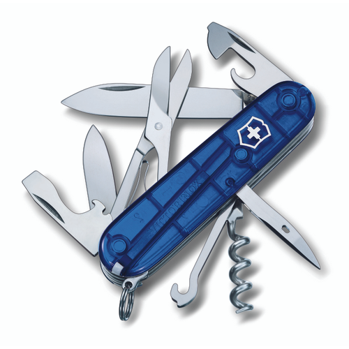 Victorinox Fickkniv climber blå transparent - Victorinox