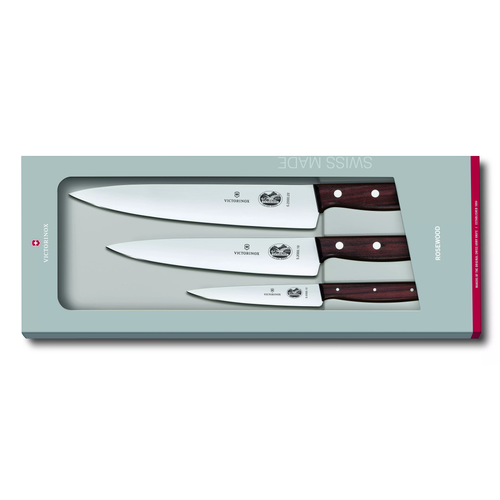 Victorinox Knivset med 3 delar rosenträ - Victorinox Victorinox Knivset med 3 delar rosenträ - Victorinox