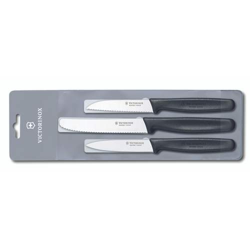 Victorinox Skalknivsset, 3 st., svarta svart - Victorinox