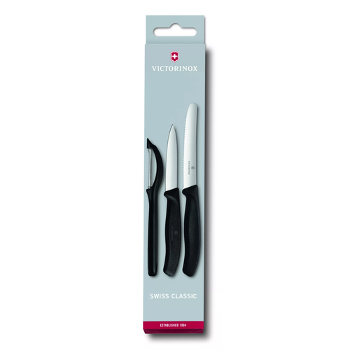 Victorinox Skalknivsset med skalare, 3 delar svart - Victorinox