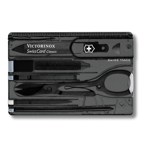 Victorinox Swisscard classic svart transparent - Victorinox