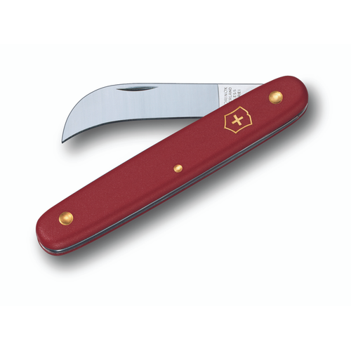 Victorinox Victorinox Trädgårdskniv Ecoline röd - böjt blad 3.9060