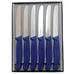 Victorinox Bordskniv, rund spets Blå 6-pack