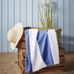 Bercato bercato badhandduk randig 80x150 cm blå/vit