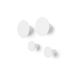 Ponto väggkrok set/4, lily white - Blomus