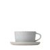 Set 2 st kaffekoppar & fat, stengods, sablo - Blomus Set 2 st kaffekoppar & fat, stengods, sablo - Blomus