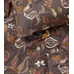 Bäddset bandene satin 150x210 brun