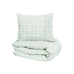 Bäddset dalskog seersucker 150x210 grön