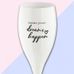 Cheers make dreams happen, champagneglas med print 6-pack 10 - Koziol