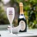 Cheers save water drink champagne, champagneglas med print 6 - Koziol
