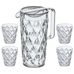 Crystal set, karaff inkl 4 glas, crystal clear - Koziol