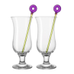 Bar hurricane 2-pack drinkglas med drinkpinne - Leonardo