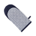 Grillvante vit/marin