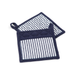 Grytlappar 2-pack vit/marin