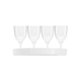 Glas och bricka neutral transparent